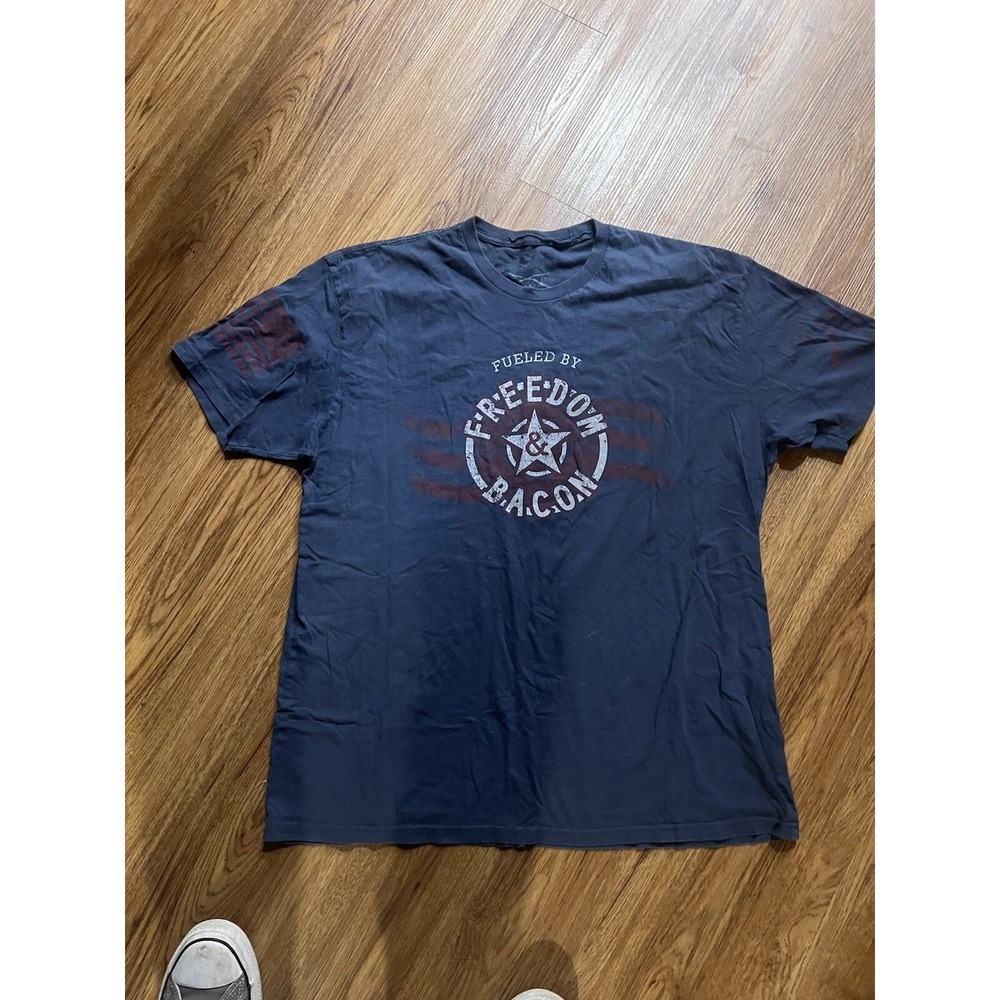 Grunt Style Mens T Shirt Size‎ Blue XL Freedom Bacon